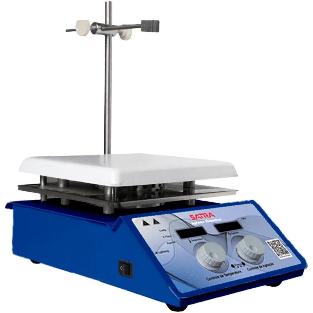 agitador magneico 5 Agitador Magnético Plataforma de Vitrocerâmica 1500RPM 5L com aquecimento 350º - Imagem 1